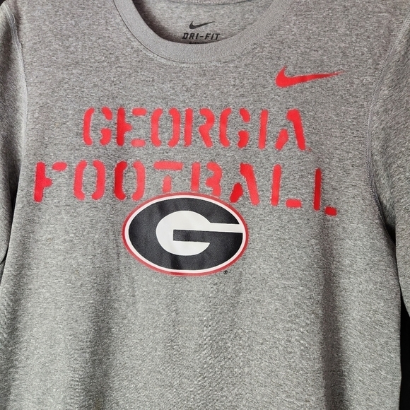 Nike Georgia Bulldogs Dri Fit Pullover Shirt Size Small - Picture 2 of 5